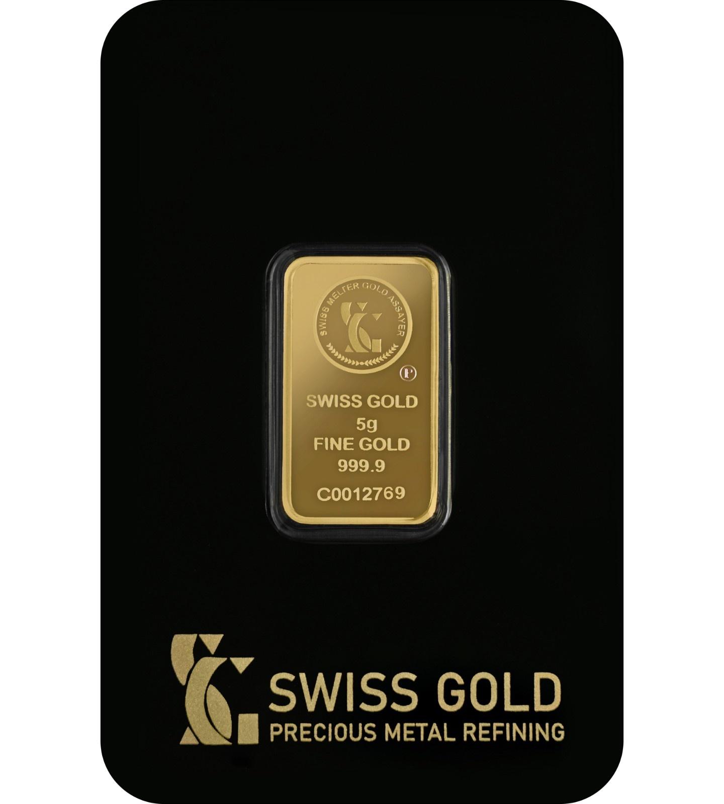 5g Swiss Gold Minted Bar