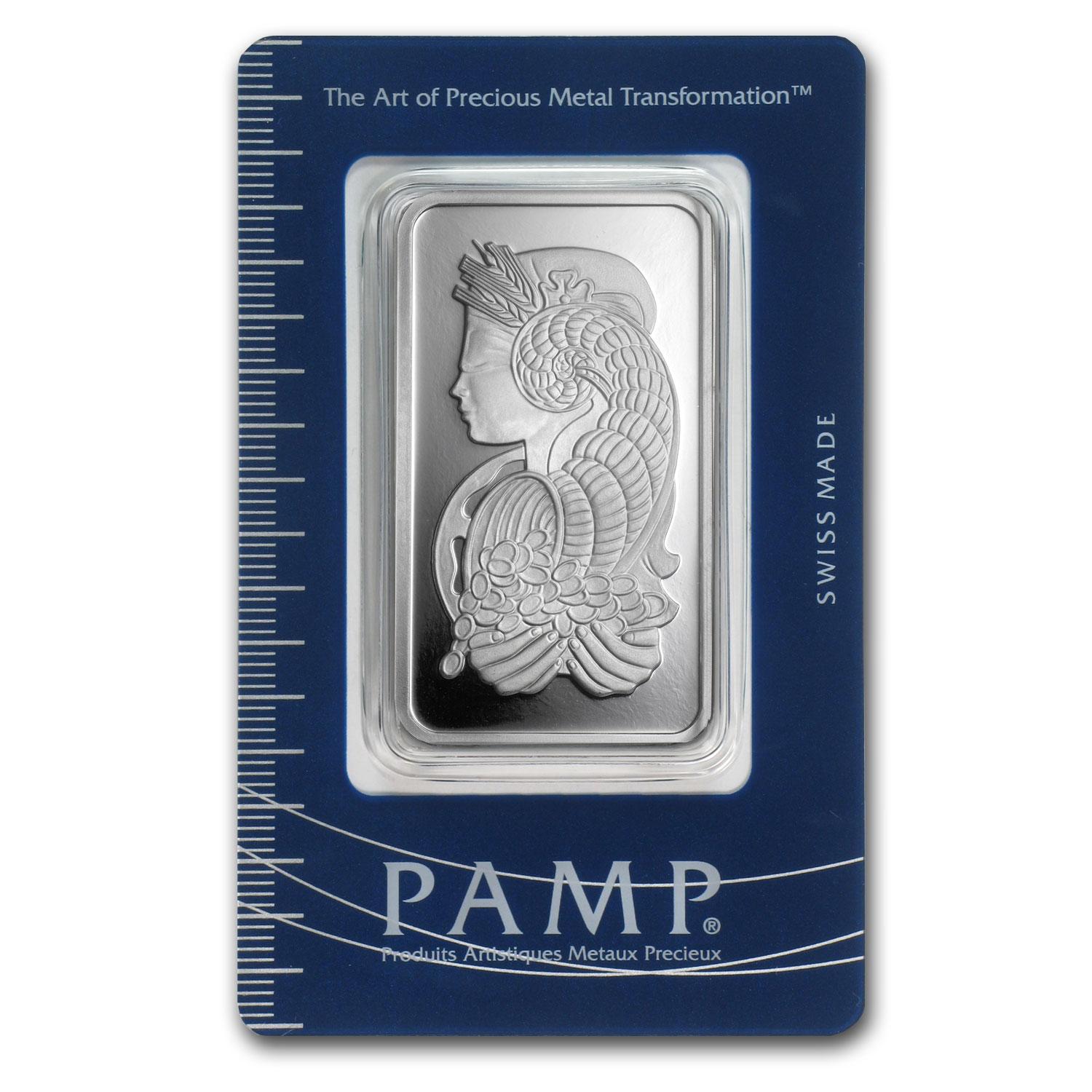 50g Silver Minted Bar 'Pamp'