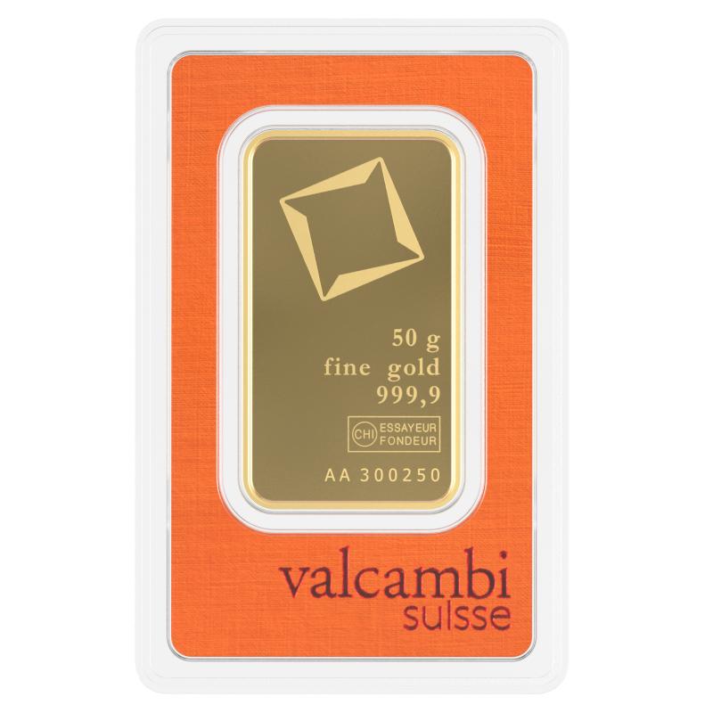 50g Valcambi Minted Bar