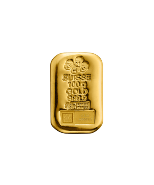 100G PAMP SUISSE Gegoten Goudbaar - 999.9