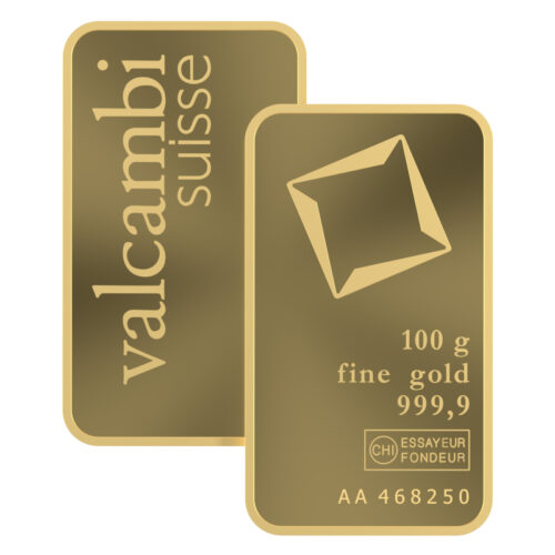 100G VALCAMBI Goudbaar - 999.9 - Image 3