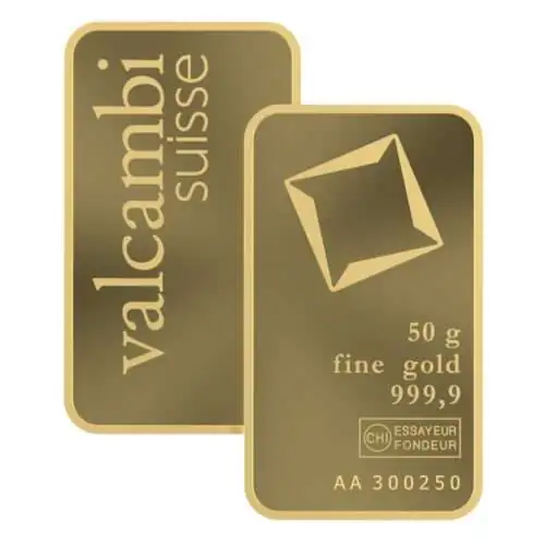 50G VALCAMBI Goudbaar - 999.9 - Image 3