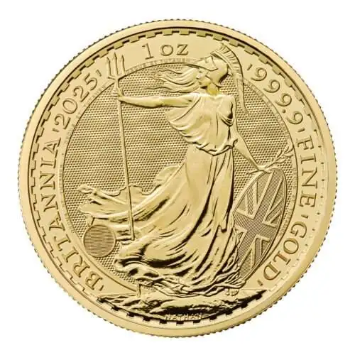 1 OZ BRITANNIA GOUDEN MUNT 2025 - CHARLES Ill - 999.9