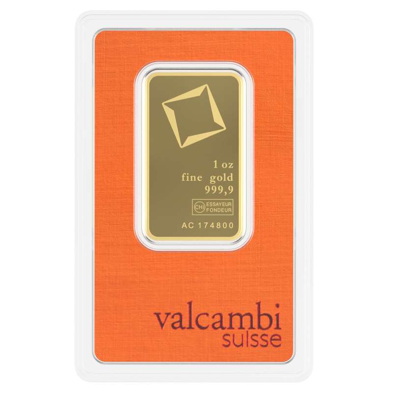 1 OZ VALCAMBI Goudbaar - 999.9