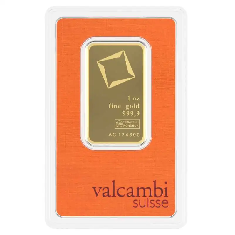 1 OZ VALCAMBI Goudbaar - 999.9