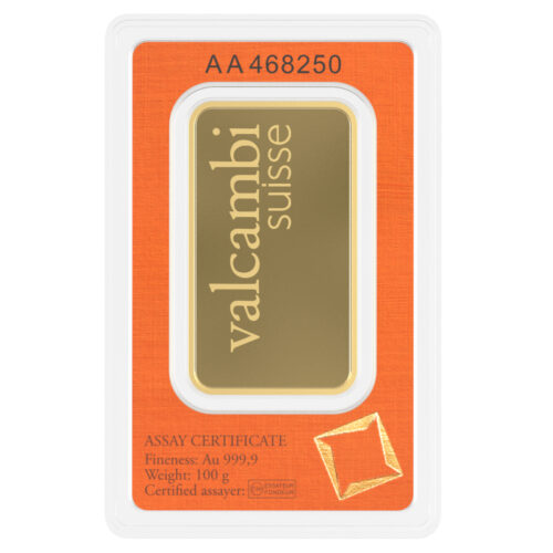 100G VALCAMBI Goudbaar - 999.9 - Image 2