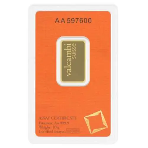 10G VALCAMBI Goudbaar - 999.9 - Image 2