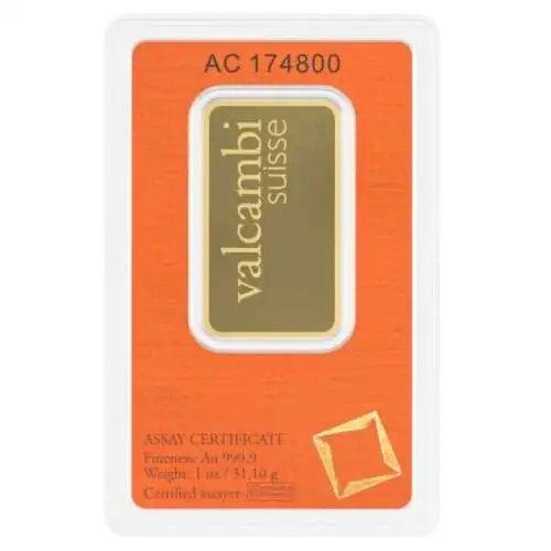 1 OZ VALCAMBI Goudbaar - 999.9 - Image 2