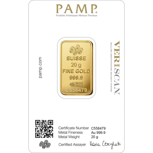 20G PAMP SUISSE Goudbaar - 999.9 - Image 2