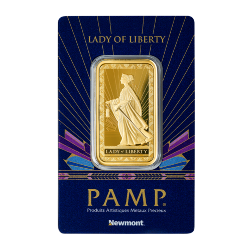 1 OZ PAMP x Newmont Lady of Liberty Goudbaar- 31.103 g
