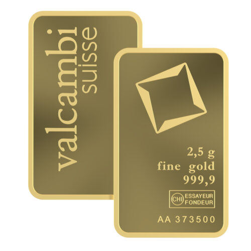 2.5G VALCAMBI Goudbaar - 999.9 - Image 3