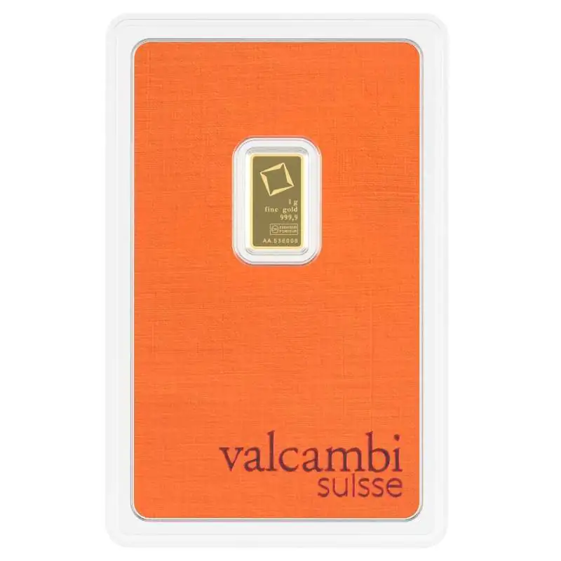 1G VALCAMBI Goudbaar - 999.9