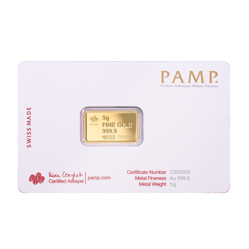 5G PAMP America the Free - American Buffalo Goudbaar - 999.9 - Afbeelding 2