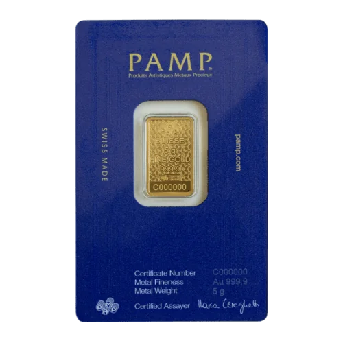 5G PAMP Arabian Horse Goudbaar Pendant - 999.9 - Image 2