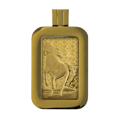 5G PAMP Arabian Horse Goudbaar Pendant - 999.9 - Image 5