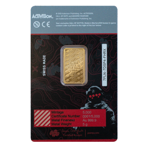 5G PAMP x Call of Duty®: Modern Warfare® IIl- Goudbaar Pendant (999.9) - Image 3