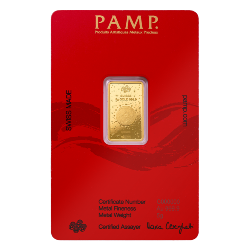 PAMP Lunar Legends 2025 - Year of the Snake 5 g Goudbaar (999.9) - Image 2