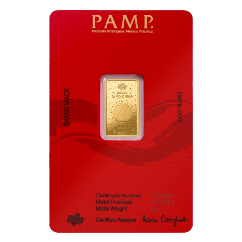 PAMP Lunar Legends 2025 - Year of the Snake 5 g Goudbaar (999.9) - Image 2